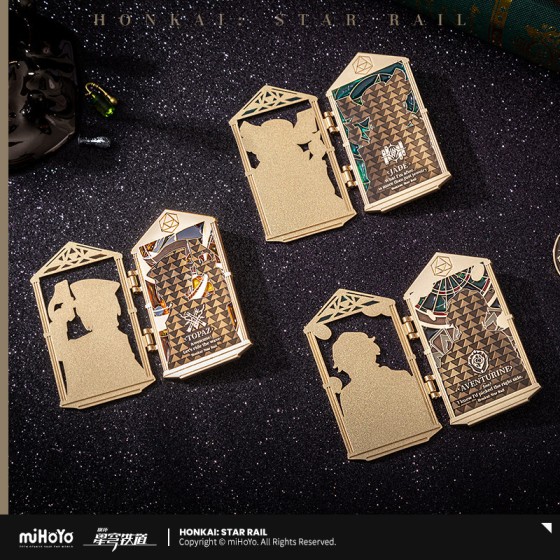 miHoYo HSR Stoneheart's Oath Ring Series Topaz Aventurine Jade Delicate Badge